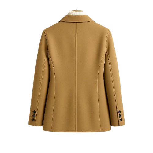 Clarita Women’s Wool Blazer – Structured Single-Button Jacket with Notched Lapel