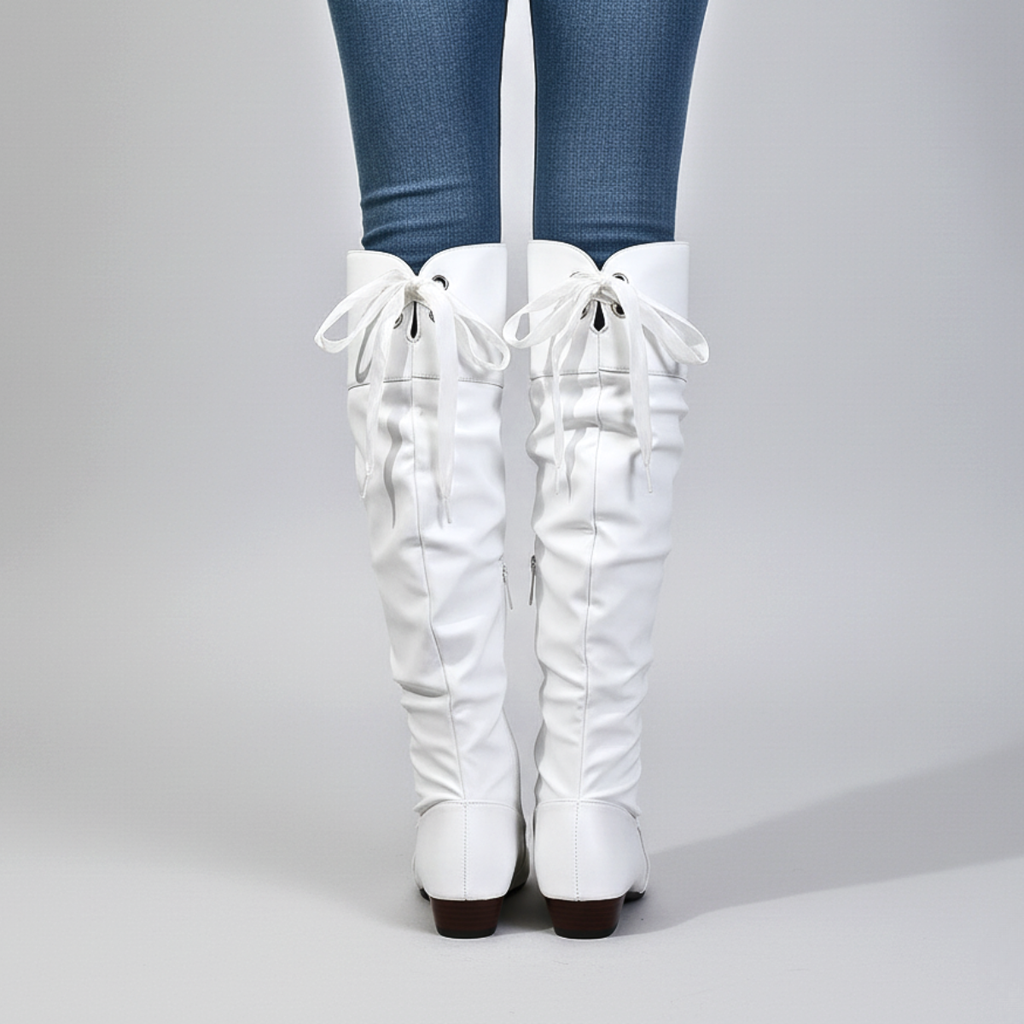 Denisse Women’s Boots – Slouch Almond Toe knee High Boots for Effortless Style