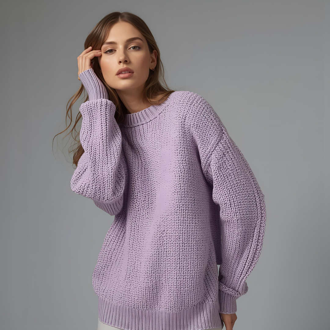VIOLET | Oversized Comfy Purple Sweater