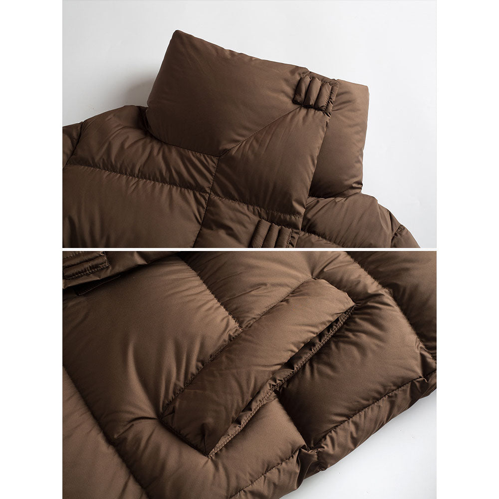 Carmen Women’s Quilted Puffer Coat – Warm Winter Coat with High Collar for Cold Weather Style