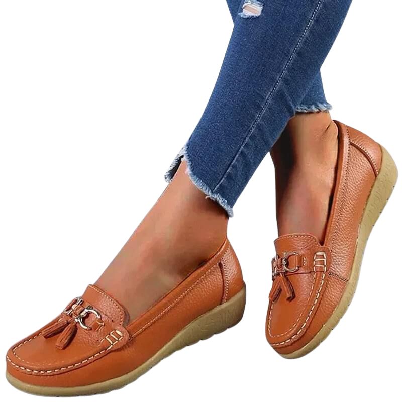 Anjelly Classic Tassel Women's Loafers – Slip-Ons for Office & Everyday Wear
