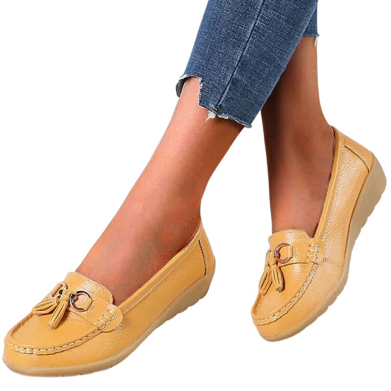 Anjelly Classic Tassel Women's Loafers – Slip-Ons for Office & Everyday Wear