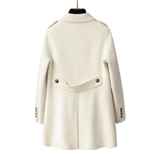 Celeste Women’s Wool Coat – Tailored Double-Breasted Overcoat