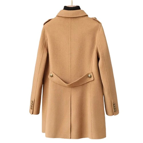 Celeste Women’s Wool Coat – Tailored Double-Breasted Overcoat