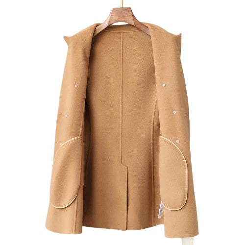 Celeste Women’s Wool Coat – Tailored Double-Breasted Overcoat