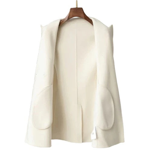 Celeste Women’s Wool Coat – Tailored Double-Breasted Overcoat