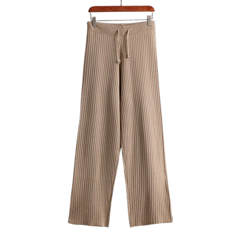 Adele Women’s Lounge Set – Soft Ribbed Cotton Hoodie & Relaxed Pants