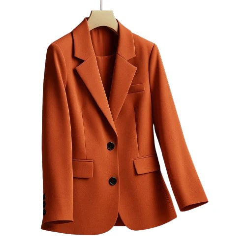 Alona Women’s Tailored Blazer – Smooth Woven Jacket with Shaped Waist and Two-Button Front