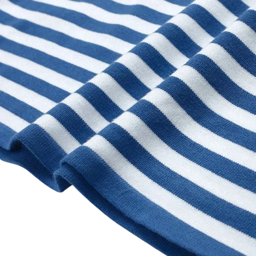 Alina Women’s Striped Cotton Shirt – Classic Breton Long Sleeve Top