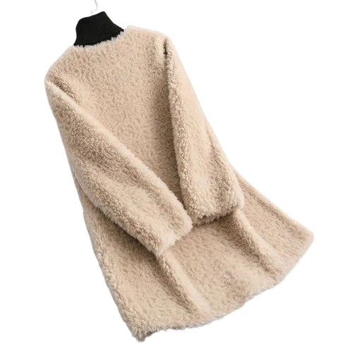 Amalia Women’s Fleece Coat – Fleece Longline Jacket