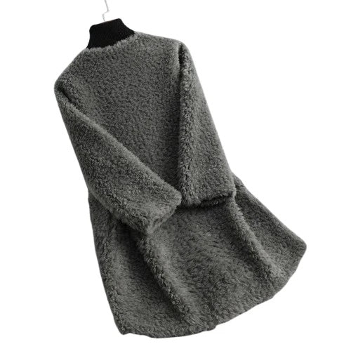 Amalia Women’s Fleece Coat – Fleece Longline Jacket