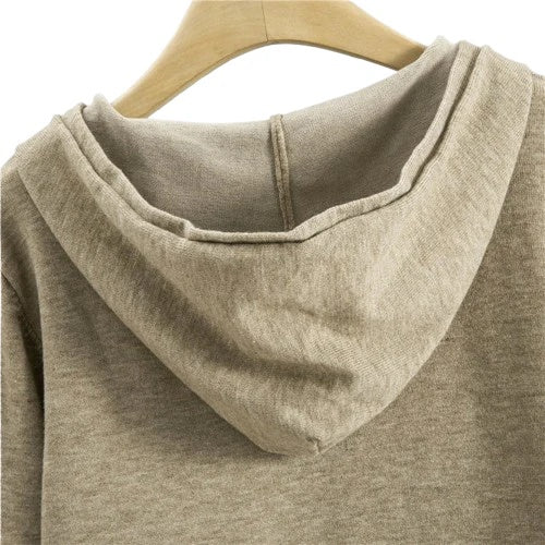 Clara Women’s Lounge Set – Soft Knitted Viscose Hoodie & Wide-Leg Pants