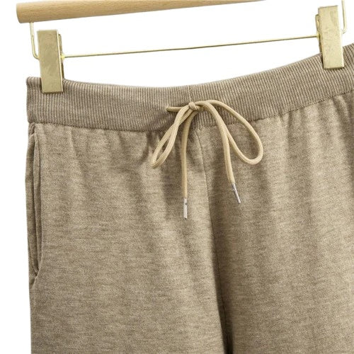 Clara Women’s Lounge Set – Soft Knitted Viscose Hoodie & Wide-Leg Pants