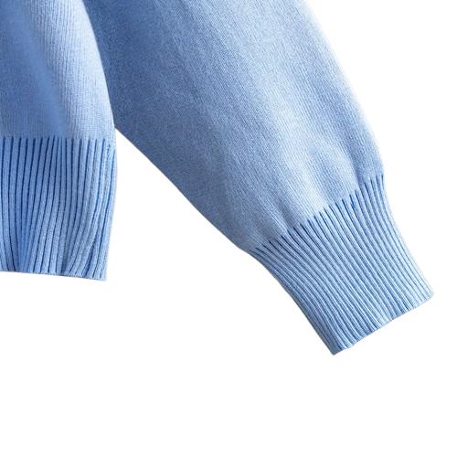 Aurora Women’s Knit Set – Soft Cotton Turtleneck with Relaxed Skirt