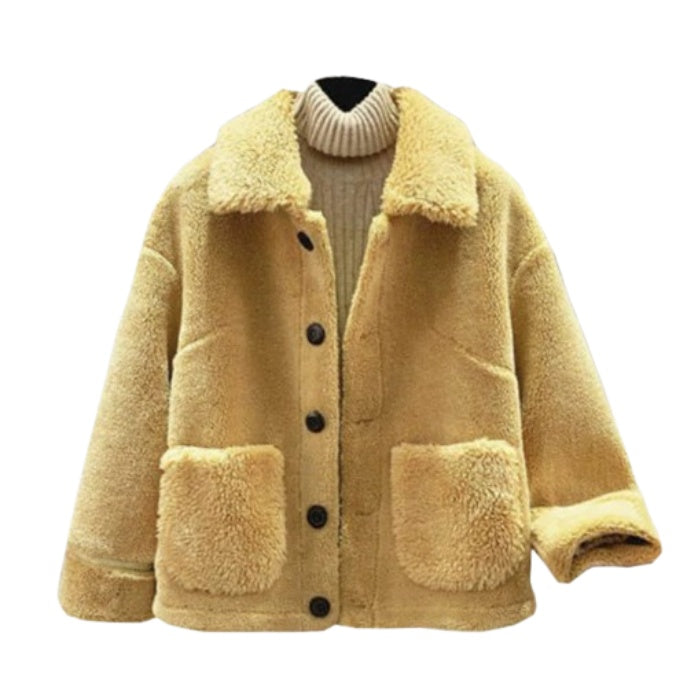 Alina Women’s Lounge Set – Cotton Blend Sweater, Trousers & Teddy Jacket