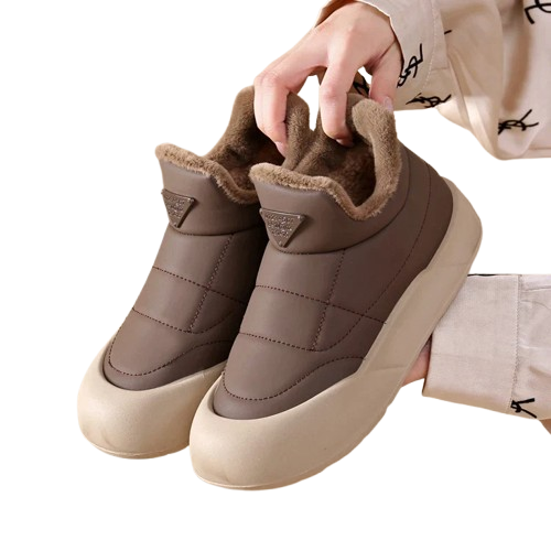 Icicle Women’s Winter Slip-On Shoes – Plush Lined & Water-Resistant Cozy Loafers