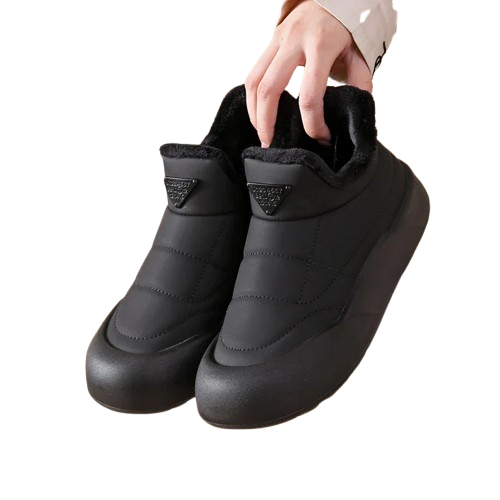 Icicle Women’s Winter Slip-On Shoes – Plush Lined & Water-Resistant Cozy Loafers