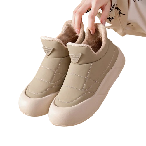 Icicle Women’s Winter Slip-On Shoes – Plush Lined & Water-Resistant Cozy Loafers